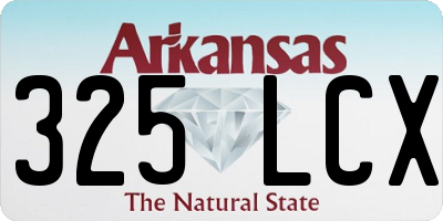 AR license plate 325LCX