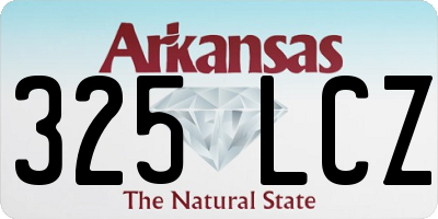 AR license plate 325LCZ