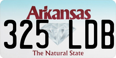 AR license plate 325LDB