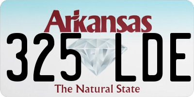 AR license plate 325LDE