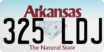 AR license plate 325LDJ