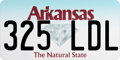 AR license plate 325LDL