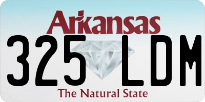 AR license plate 325LDM