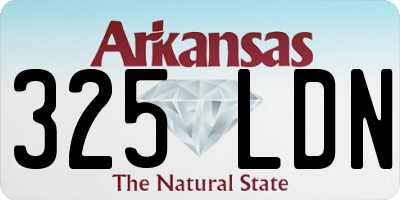 AR license plate 325LDN