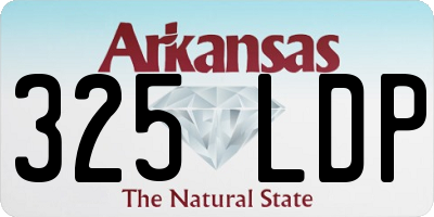 AR license plate 325LDP