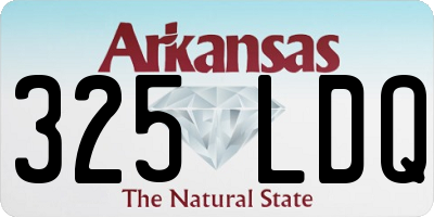 AR license plate 325LDQ