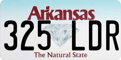 AR license plate 325LDR