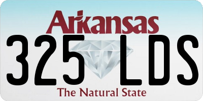 AR license plate 325LDS