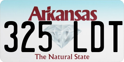AR license plate 325LDT