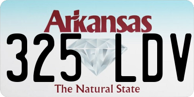 AR license plate 325LDV