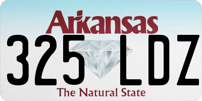 AR license plate 325LDZ