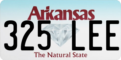 AR license plate 325LEE