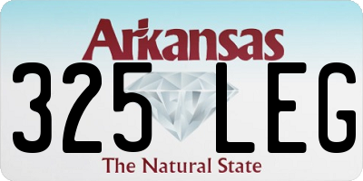 AR license plate 325LEG