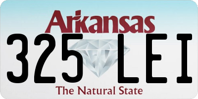 AR license plate 325LEI