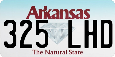 AR license plate 325LHD