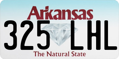 AR license plate 325LHL