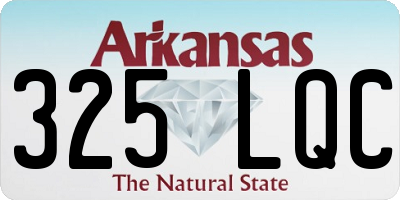 AR license plate 325LQC