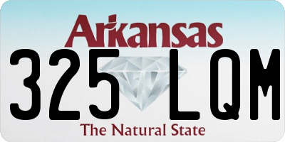 AR license plate 325LQM