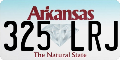 AR license plate 325LRJ