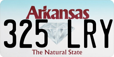 AR license plate 325LRY