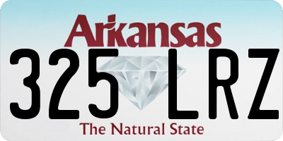 AR license plate 325LRZ