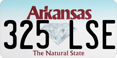 AR license plate 325LSE