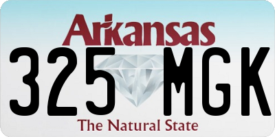 AR license plate 325MGK