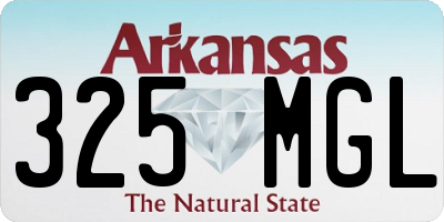 AR license plate 325MGL