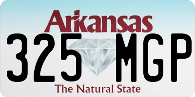 AR license plate 325MGP