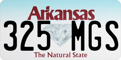 AR license plate 325MGS