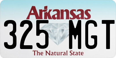 AR license plate 325MGT