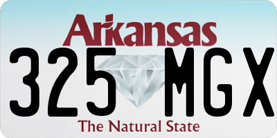 AR license plate 325MGX