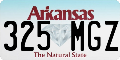 AR license plate 325MGZ