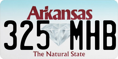 AR license plate 325MHB