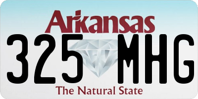 AR license plate 325MHG