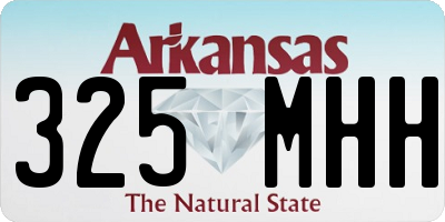 AR license plate 325MHH