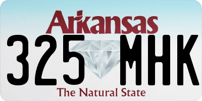 AR license plate 325MHK