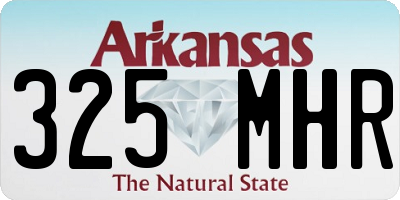 AR license plate 325MHR