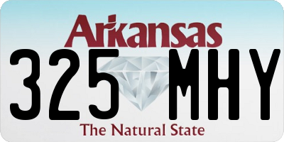 AR license plate 325MHY