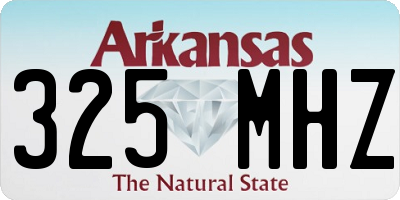 AR license plate 325MHZ