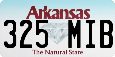 AR license plate 325MIB