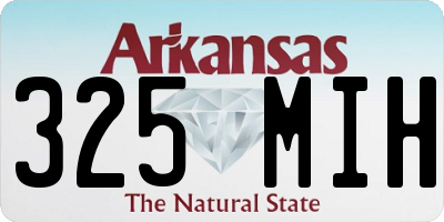 AR license plate 325MIH