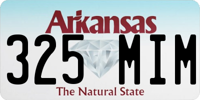 AR license plate 325MIM