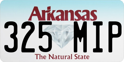 AR license plate 325MIP