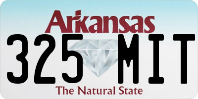 AR license plate 325MIT