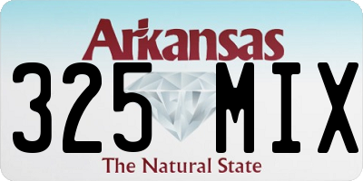 AR license plate 325MIX