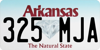 AR license plate 325MJA