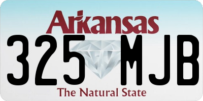 AR license plate 325MJB