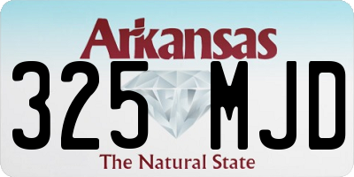 AR license plate 325MJD