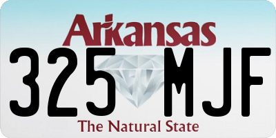 AR license plate 325MJF